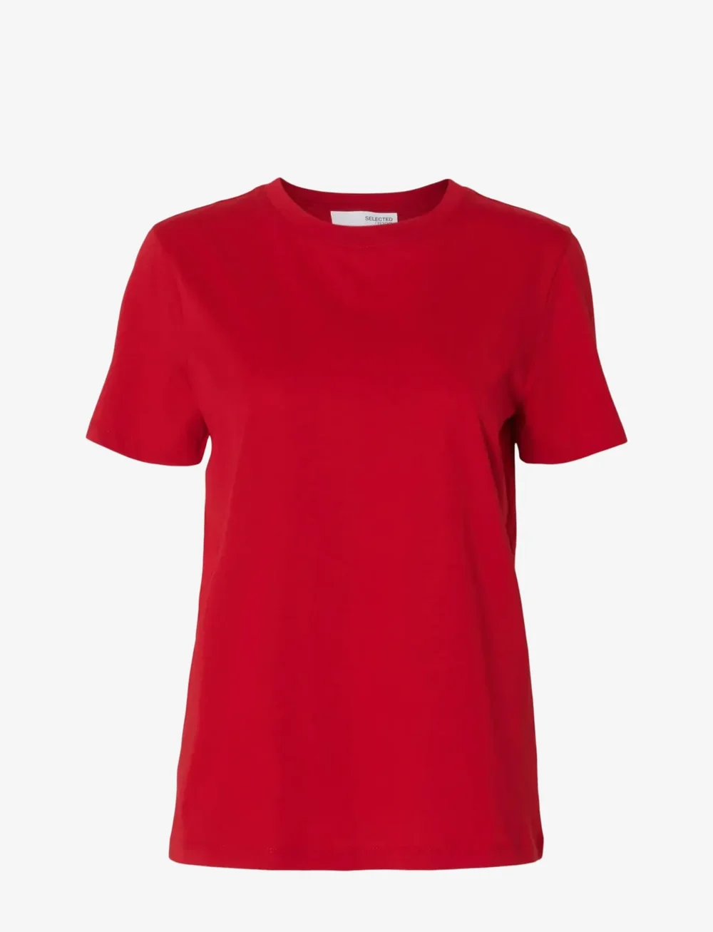 Selected - SLFMYESSENTIAL SS O-NECK TEE NOOS - t-shirts - equestrian red - 1