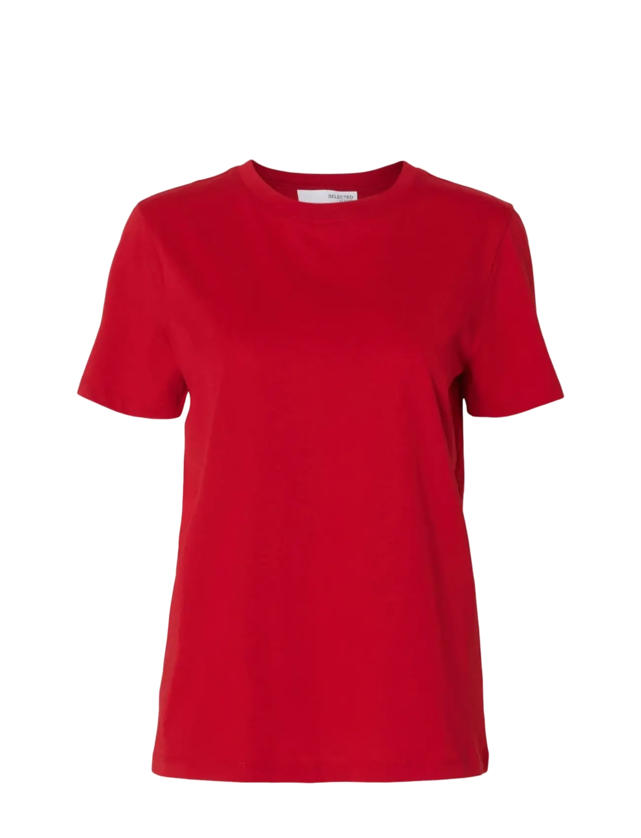 Selected SLWMYESSENTIAL SS O-NECK TEE NOOS - Selected - EQUESTRIAN RED / red