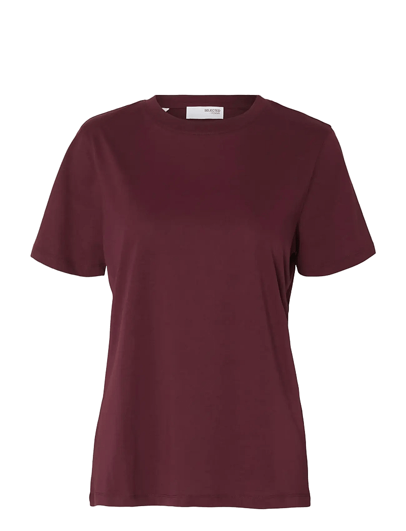 Selected - SLWMYESSENTIAL SS O-NECK TEE NOOS - t-shirts - fig - 1