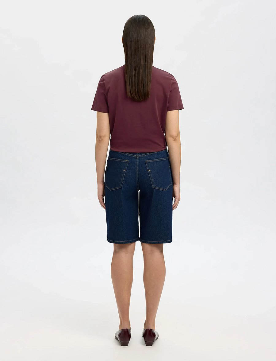 Selected - SLWMYESSENTIAL SS O-NECK TEE NOOS - t-shirts - fig - 2