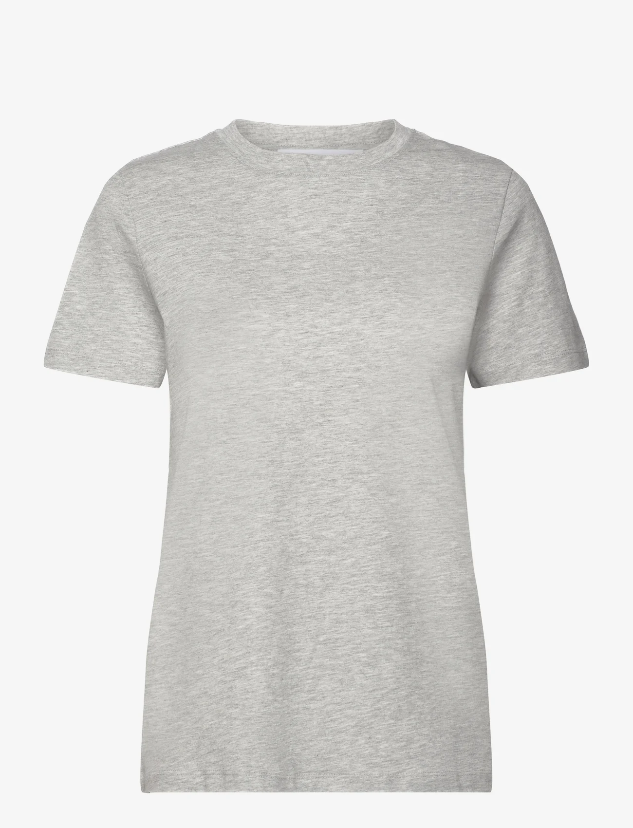 Selected Femme - SLFMYESSENTIAL SS O-NECK TEE NOOS - lowest prices - light grey melange - 0