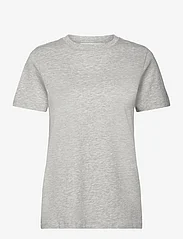 Selected Femme - SLFMYESSENTIAL SS O-NECK TEE - t-shirts - light grey melange - 0