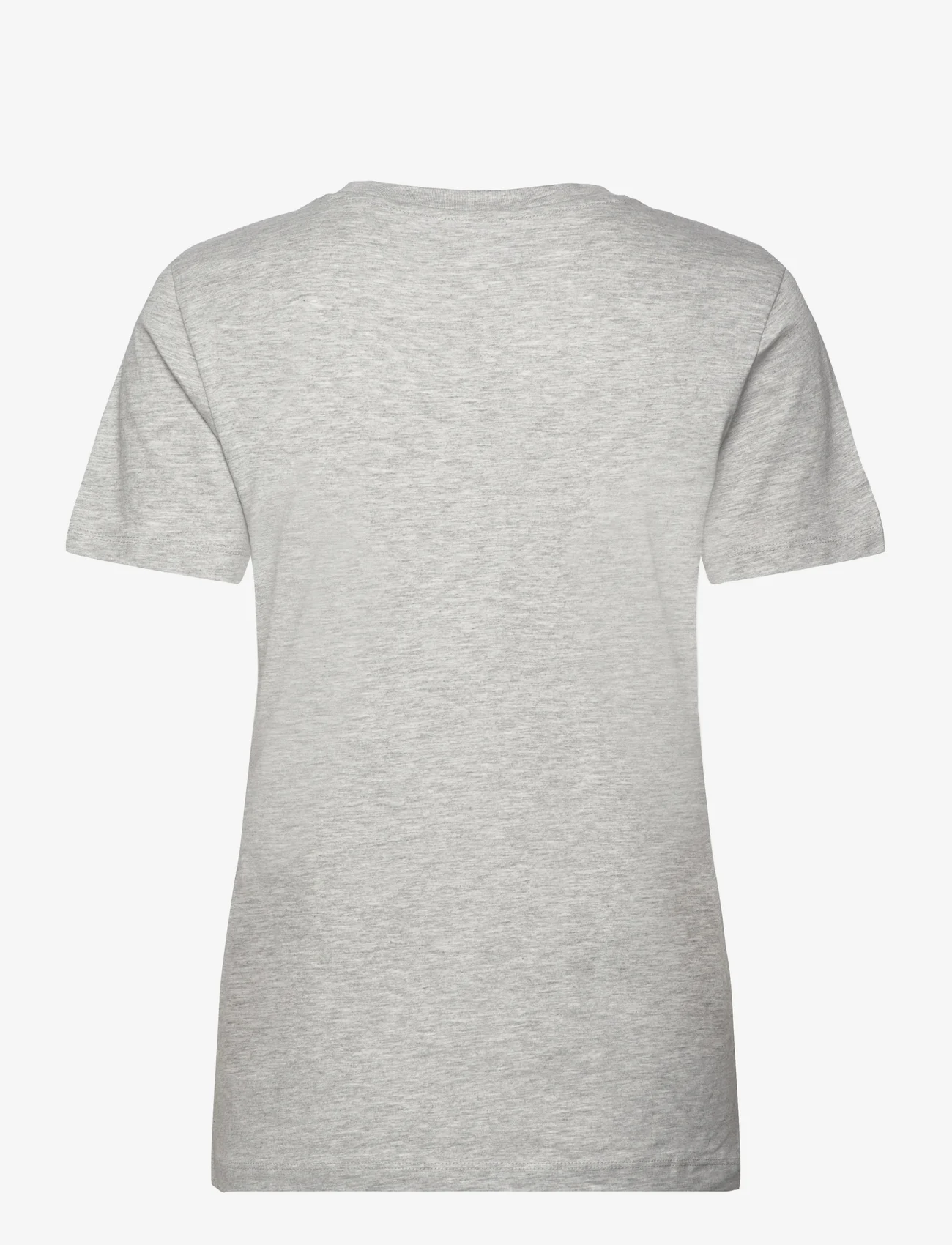 Selected Femme - SLFMYESSENTIAL SS O-NECK TEE - t-shirts - light grey melange - 1