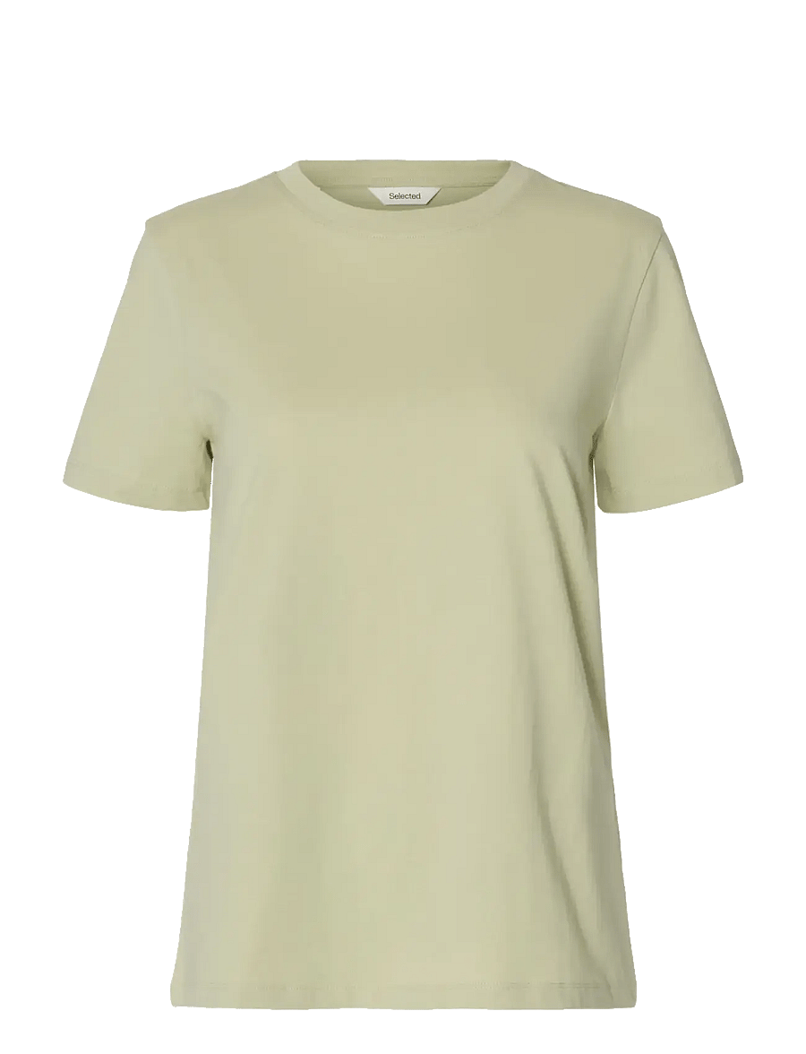 Selected - SLWMYESSENTIAL SS O-NECK TEE NOOS - t-shirts - lint - 1