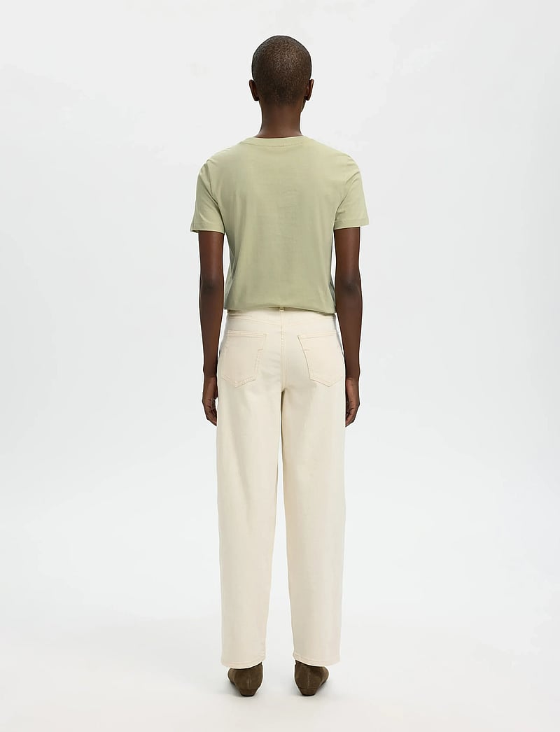 Selected - SLWMYESSENTIAL SS O-NECK TEE NOOS - t-shirts - lint - 2