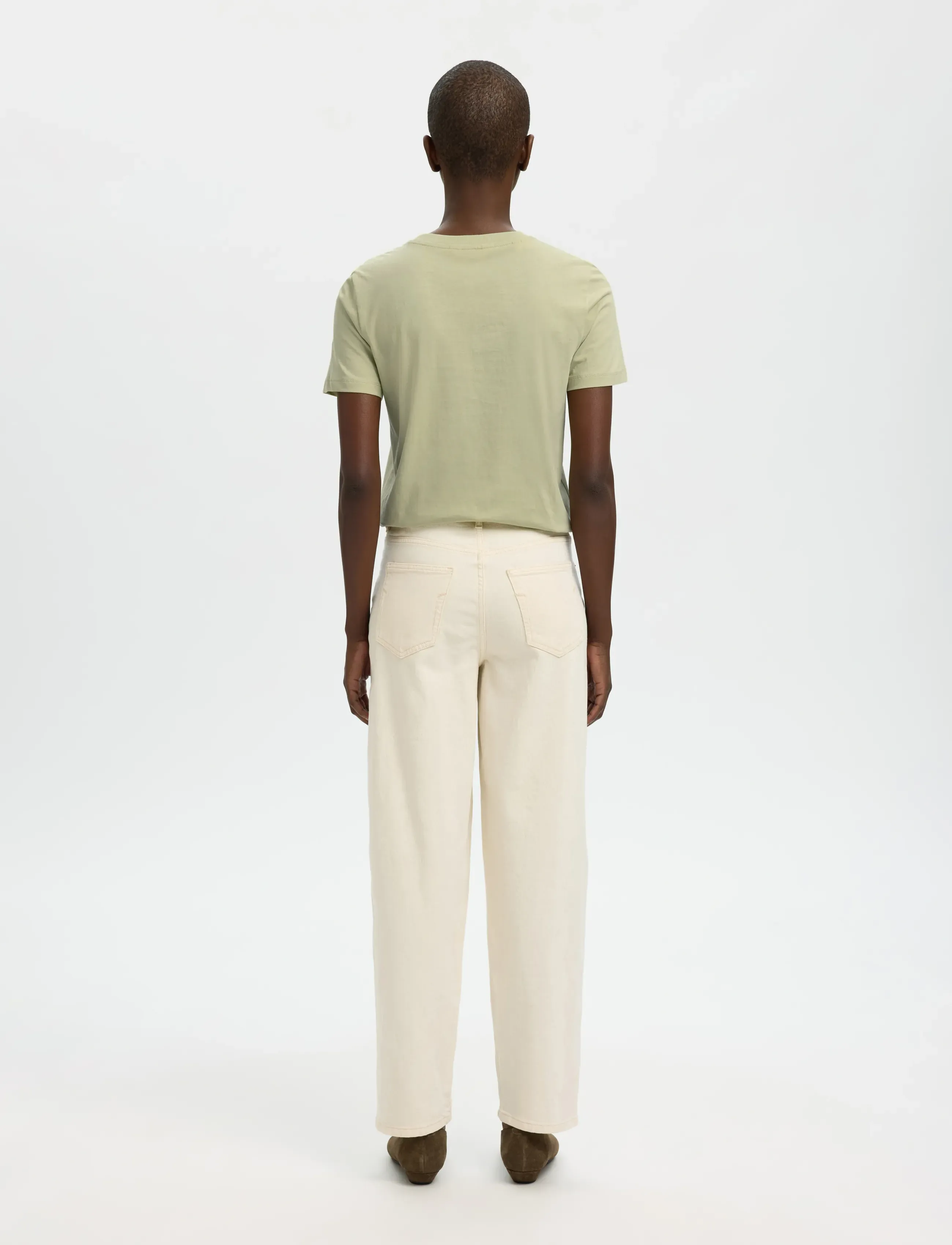 Selected - SLWMYESSENTIAL SS O-NECK TEE NOOS - t-shirts - lint - 2