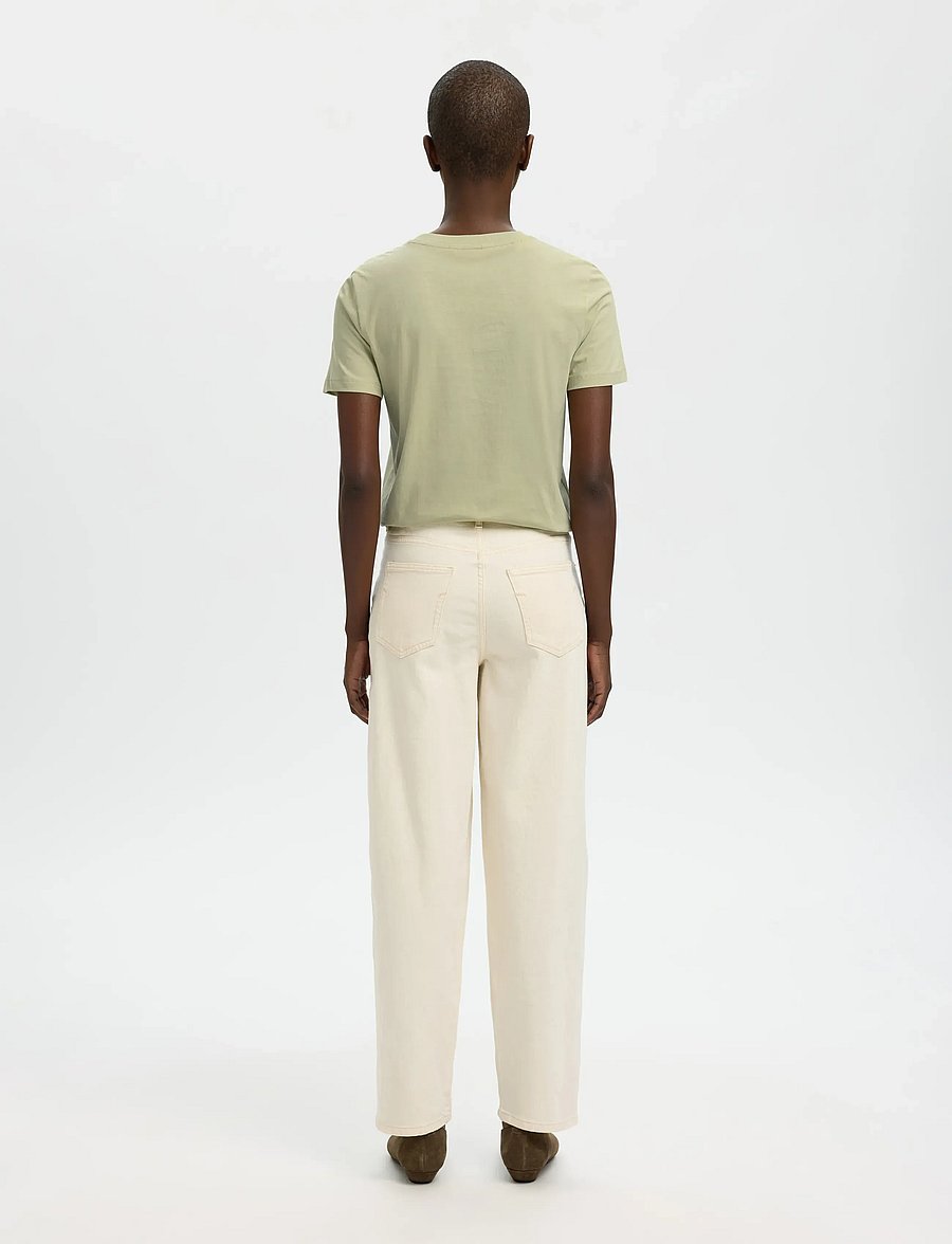 Selected - SLWMYESSENTIAL SS O-NECK TEE NOOS - t-shirts - lint - 2