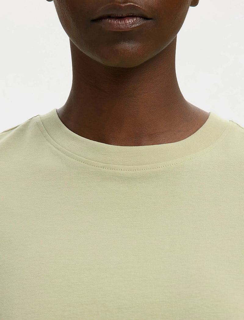 Selected - SLWMYESSENTIAL SS O-NECK TEE NOOS - t-shirts - lint - 4