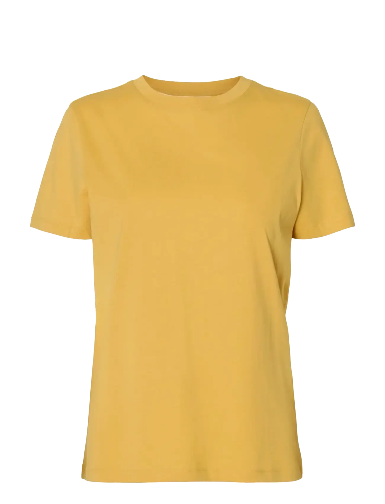 Selected SLWMYESSENTIAL SS O-NECK TEE NOOS - Tøj - OCHRE / yellow