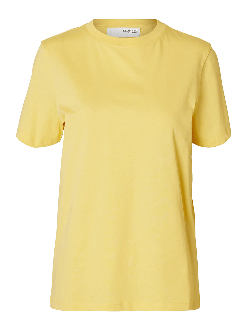 Selected - SLWMYESSENTIAL SS O-NECK TEE NOOS - t-shirts - sundress - 1