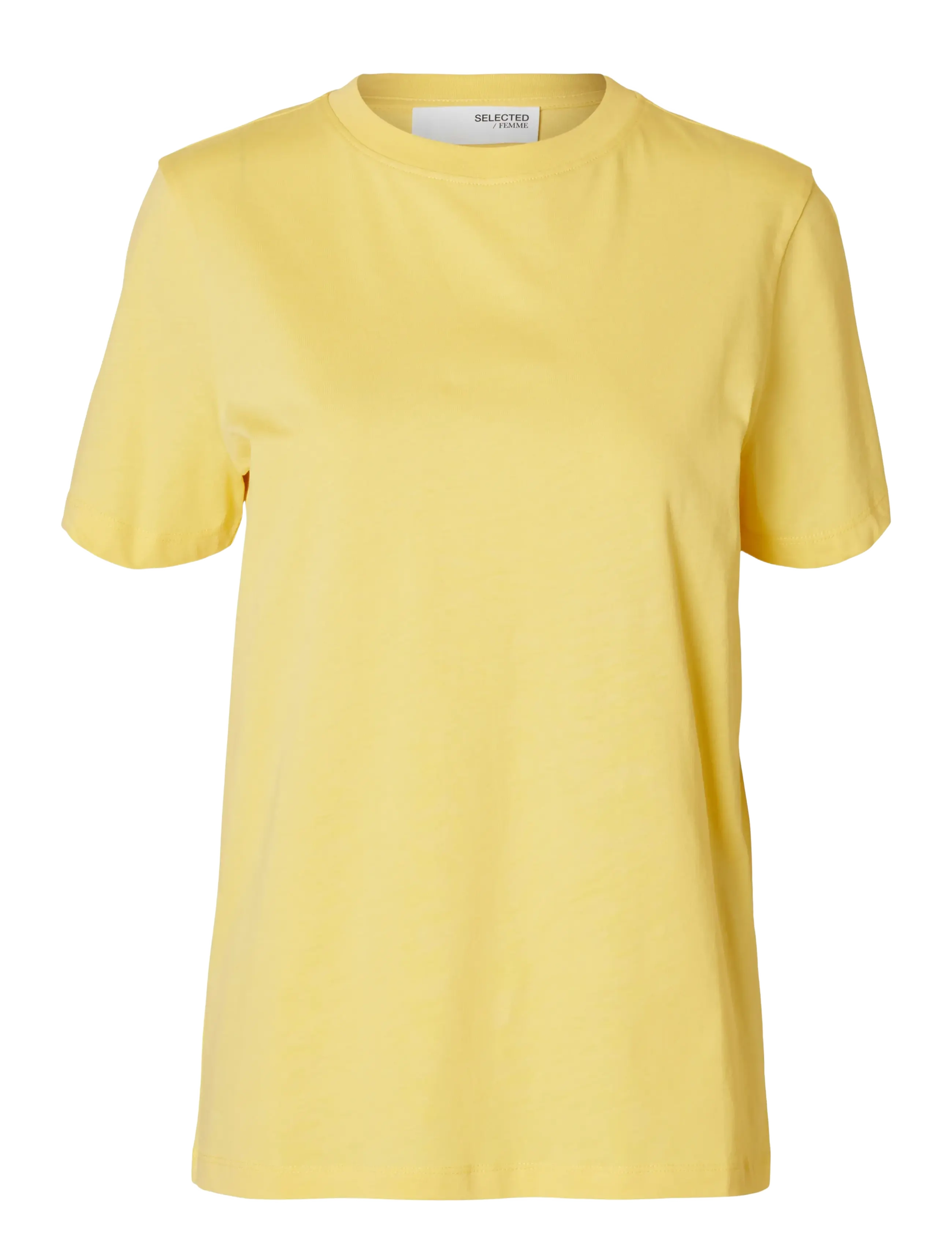 Selected SLWMYESSENTIAL SS O-NECK TEE NOOS - Selected - SUNDRESS / yellow
