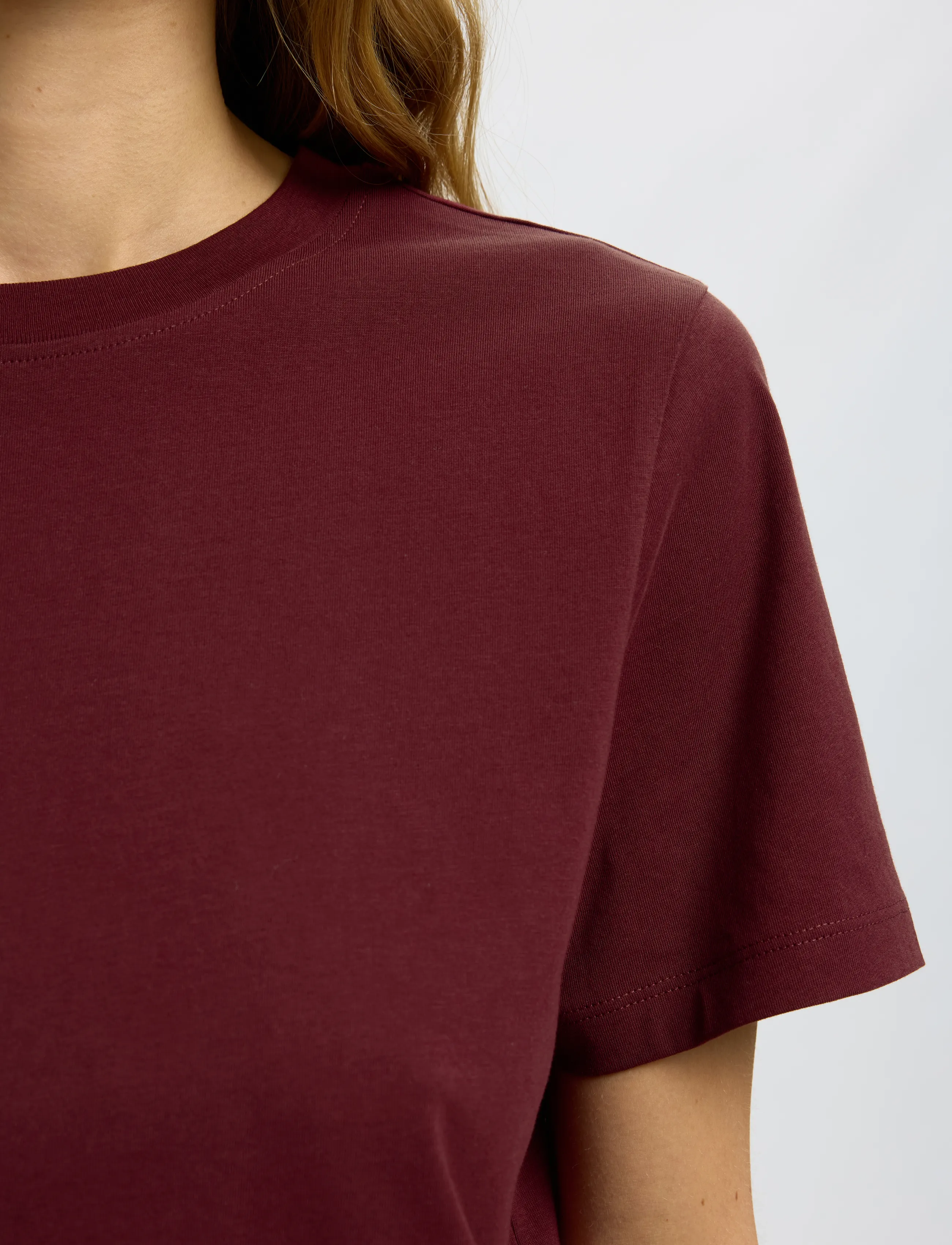 Selected - SLWMYESSENTIAL SS O-NECK TEE NOOS - t-shirts - tawny port - 4