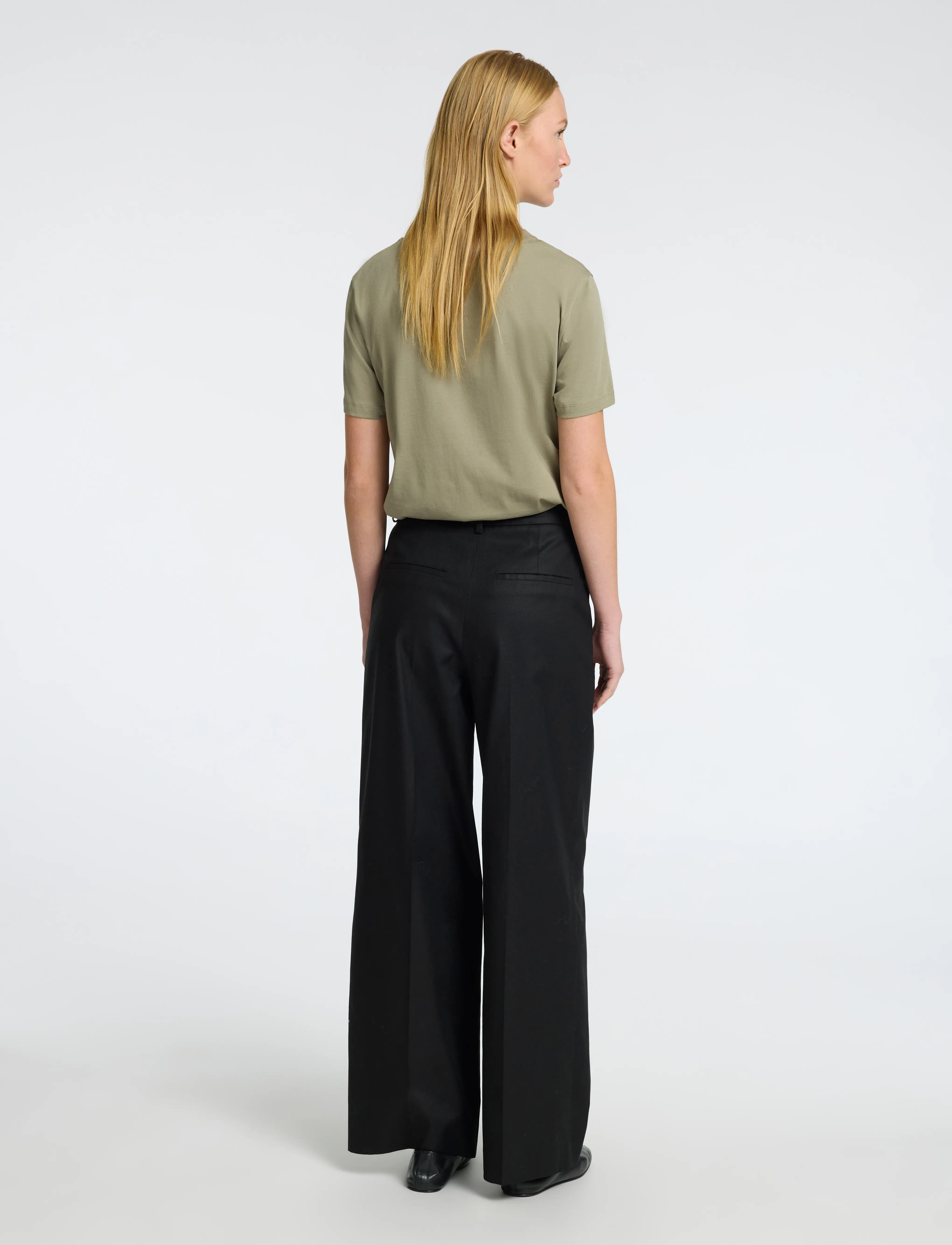 Selected - SLWMYESSENTIAL SS O-NECK TEE NOOS - t-shirts - vetiver - 2