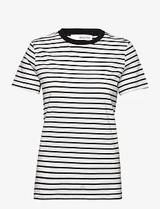 SLFMYESSENTIAL SS STRIPE O-NECK TEE NOOS, Selected Femme