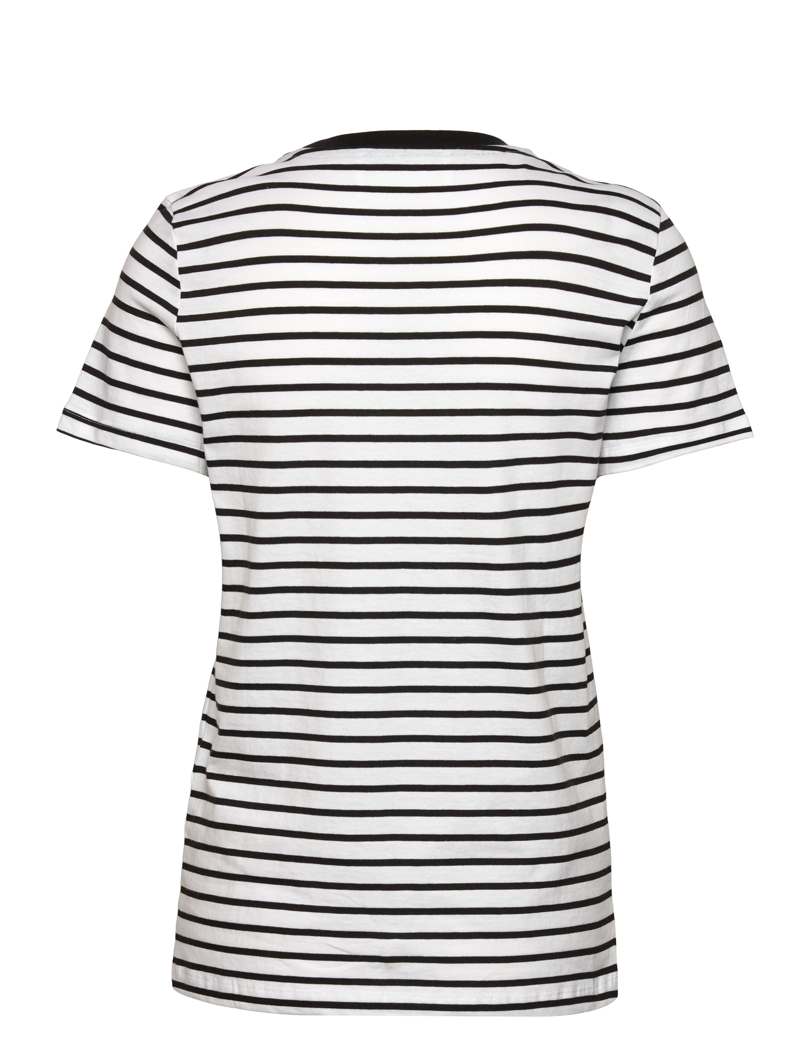 Selected - SLFMYESSENTIAL SS STRIPE O-NECK TEE - t-shirts - black - 2