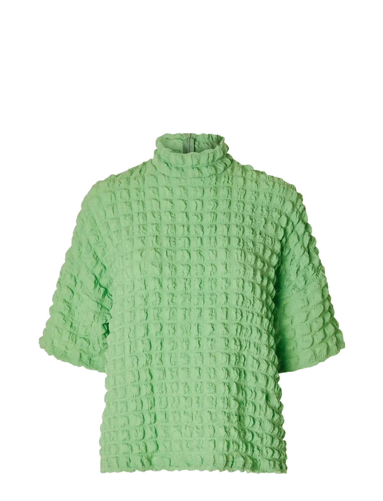 SLFMONIKA SS HIGH NECK TOP B - ABSINTHE GREEN