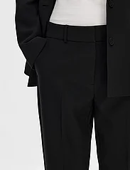 Selected Femme - SLFRITA-RIA MW CROPPED PANT FD NOOS - „chino“ stiliaus kelnės - black - 6