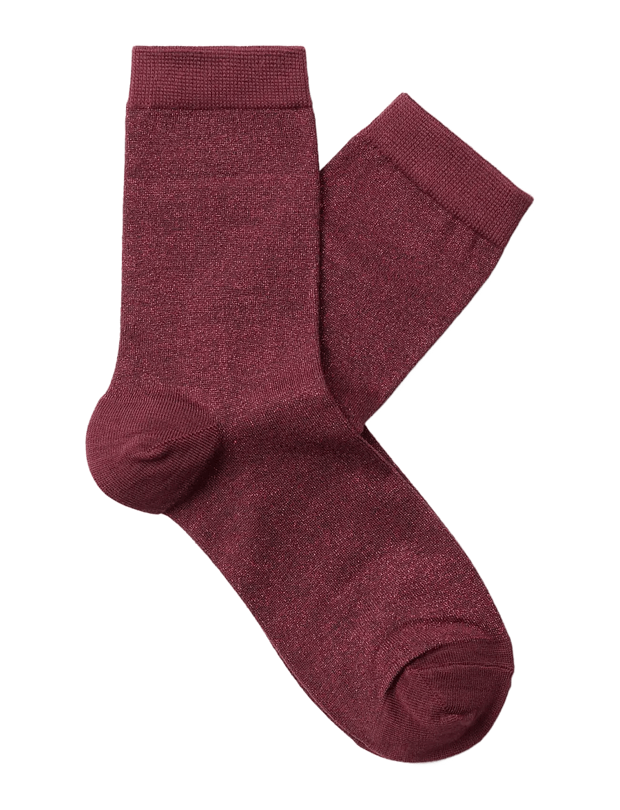 Selected - SLFKIM SOCK - klasikinio ilgio kojinės - tawny port - 0