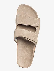 Selected Femme - SLFBETSY SUEDE STRAP SLIDER - flade sandaler - chinchilla - 3