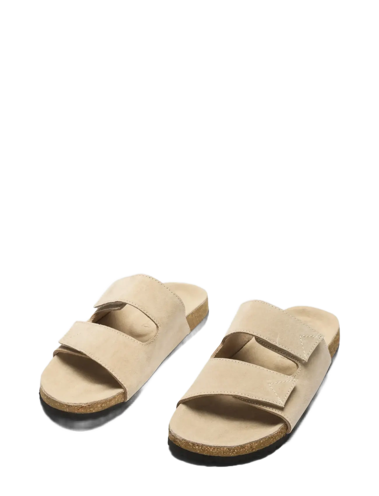 Selected - SLFBETSY SUEDE STRAP SLIDER - sandales plates - sand - 2