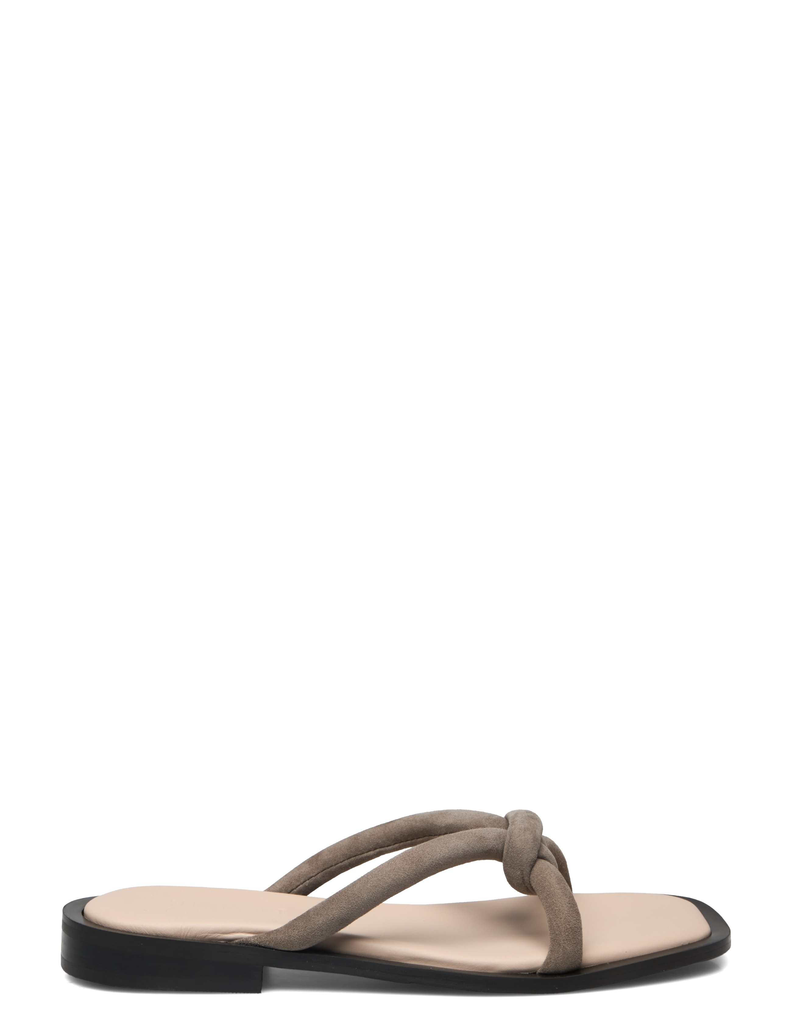 Selected - SLFSARA PADDED SUEDE SLIDER - flache sandalen - demitasse - 1