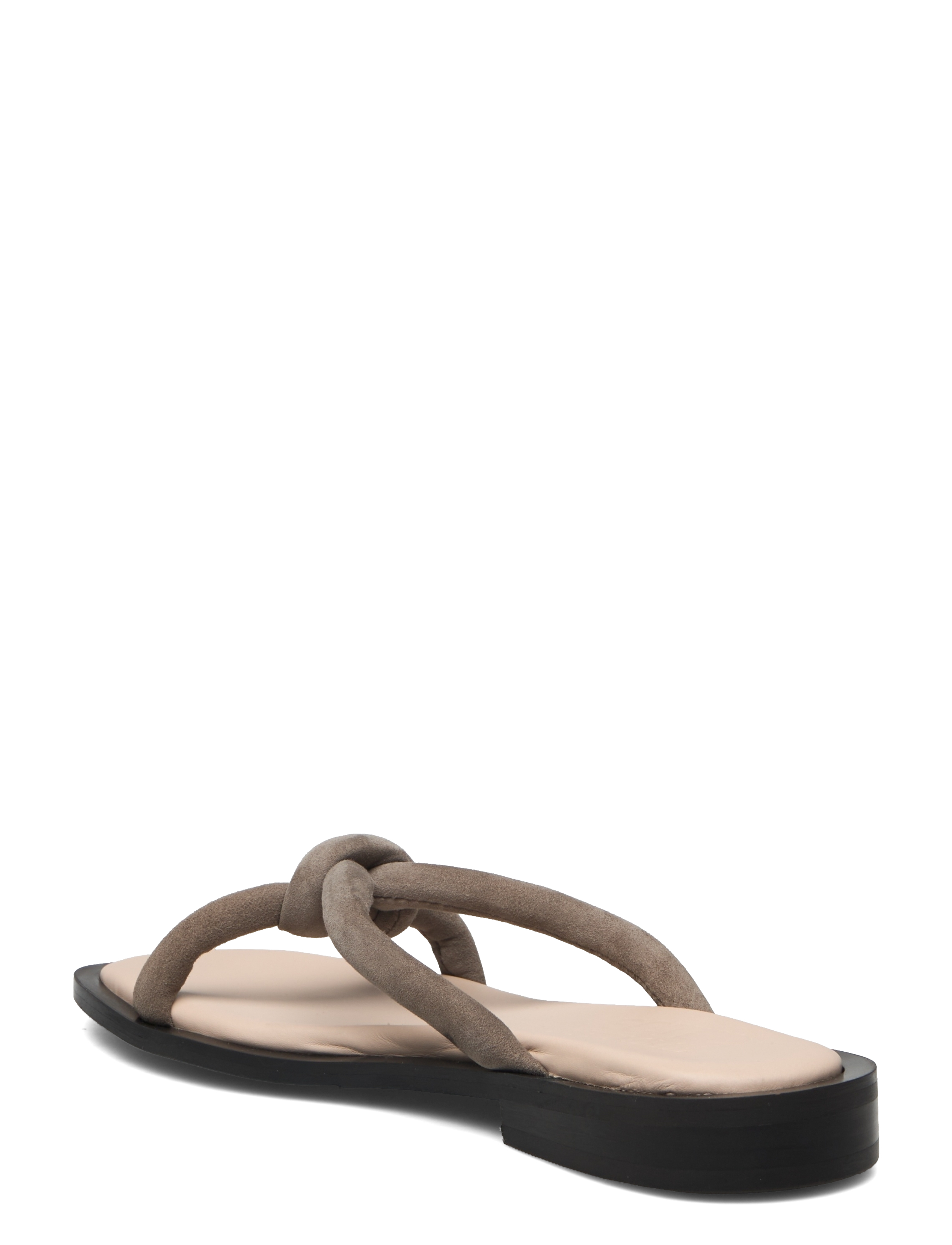 Selected - SLFSARA PADDED SUEDE SLIDER - flache sandalen - demitasse - 2