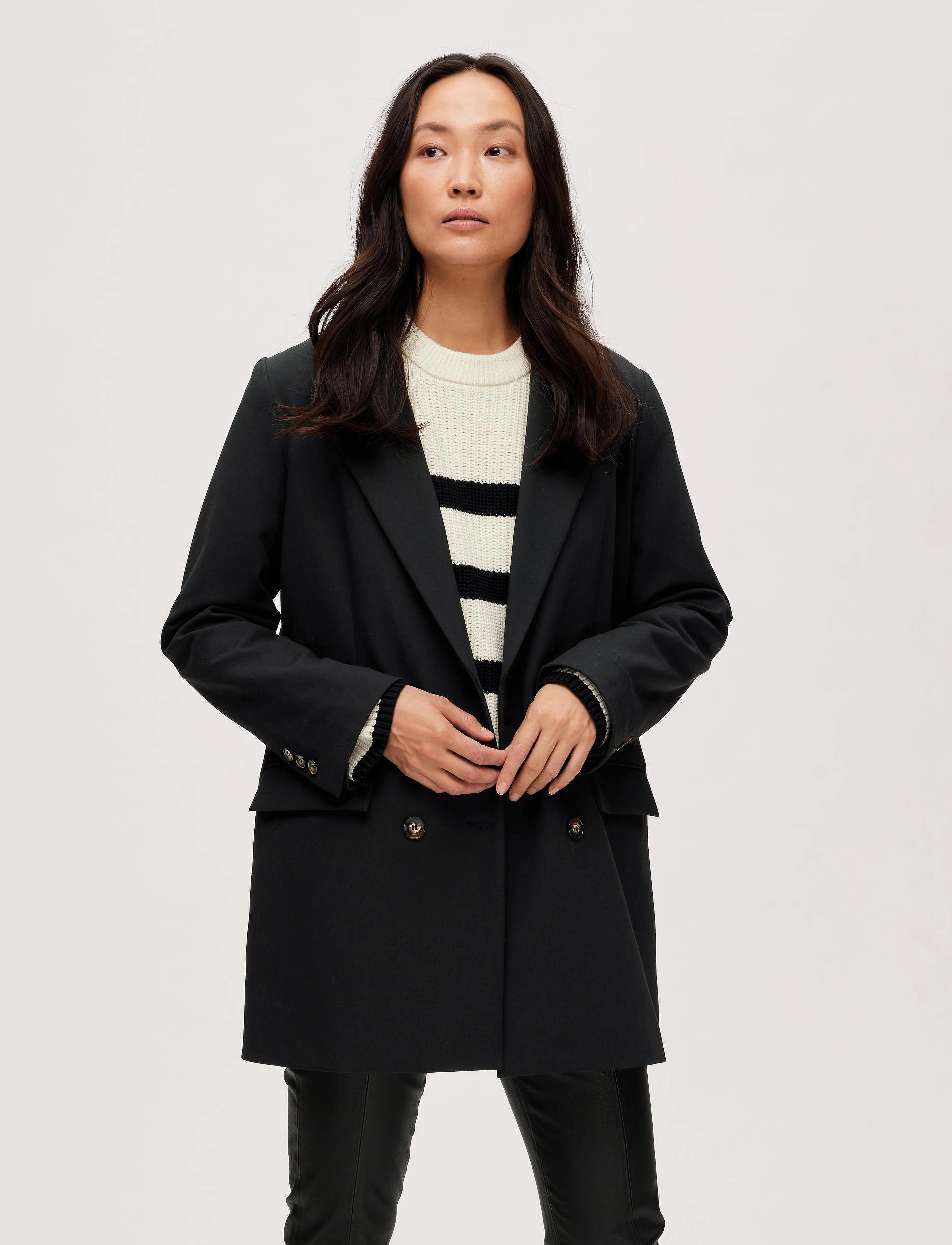 Selected Femme - SLFMYLA LS RELAXED BLAZER - black - 1