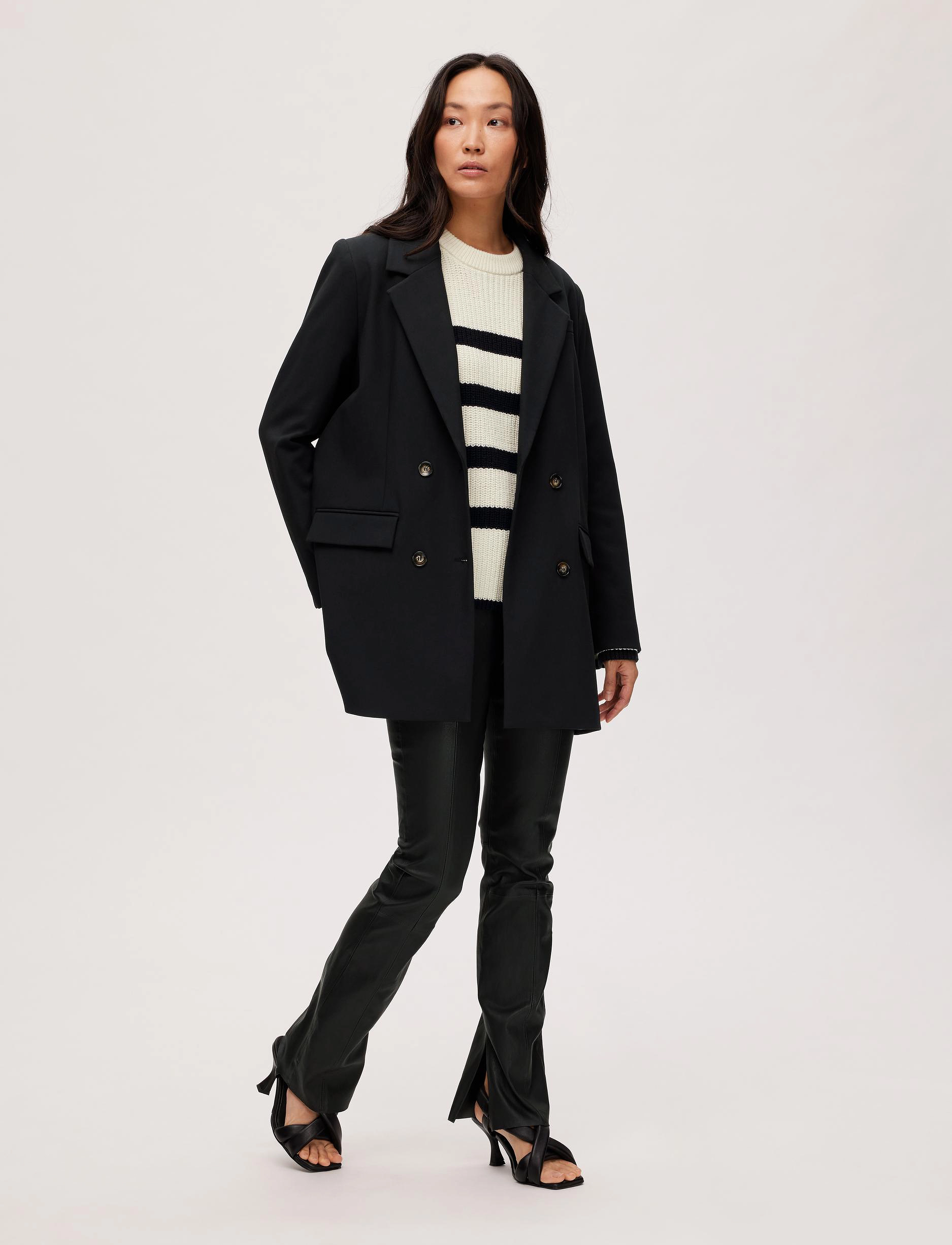 Selected Femme - SLFMYLA LS RELAXED BLAZER - black - 3