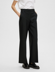 Selected Femme - SLFELIANA HW WIDE PANT N - party wear at outlet prices - black - 2