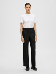 Selected Femme - SLFELIANA HW WIDE PANT N - party wear at outlet prices - black - 4