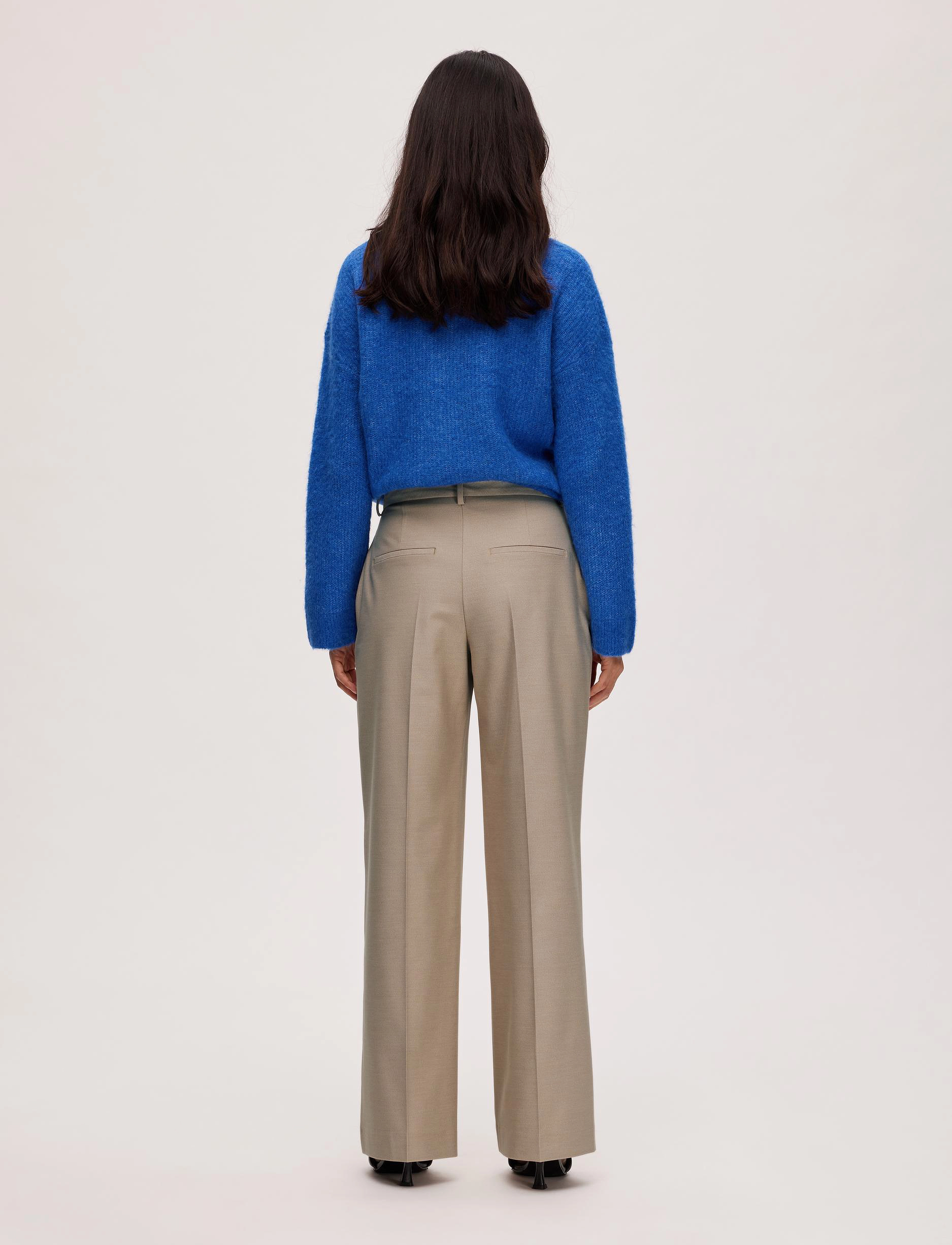 Selected - SLFELIANA HW WIDE PANT N - nomad - 3