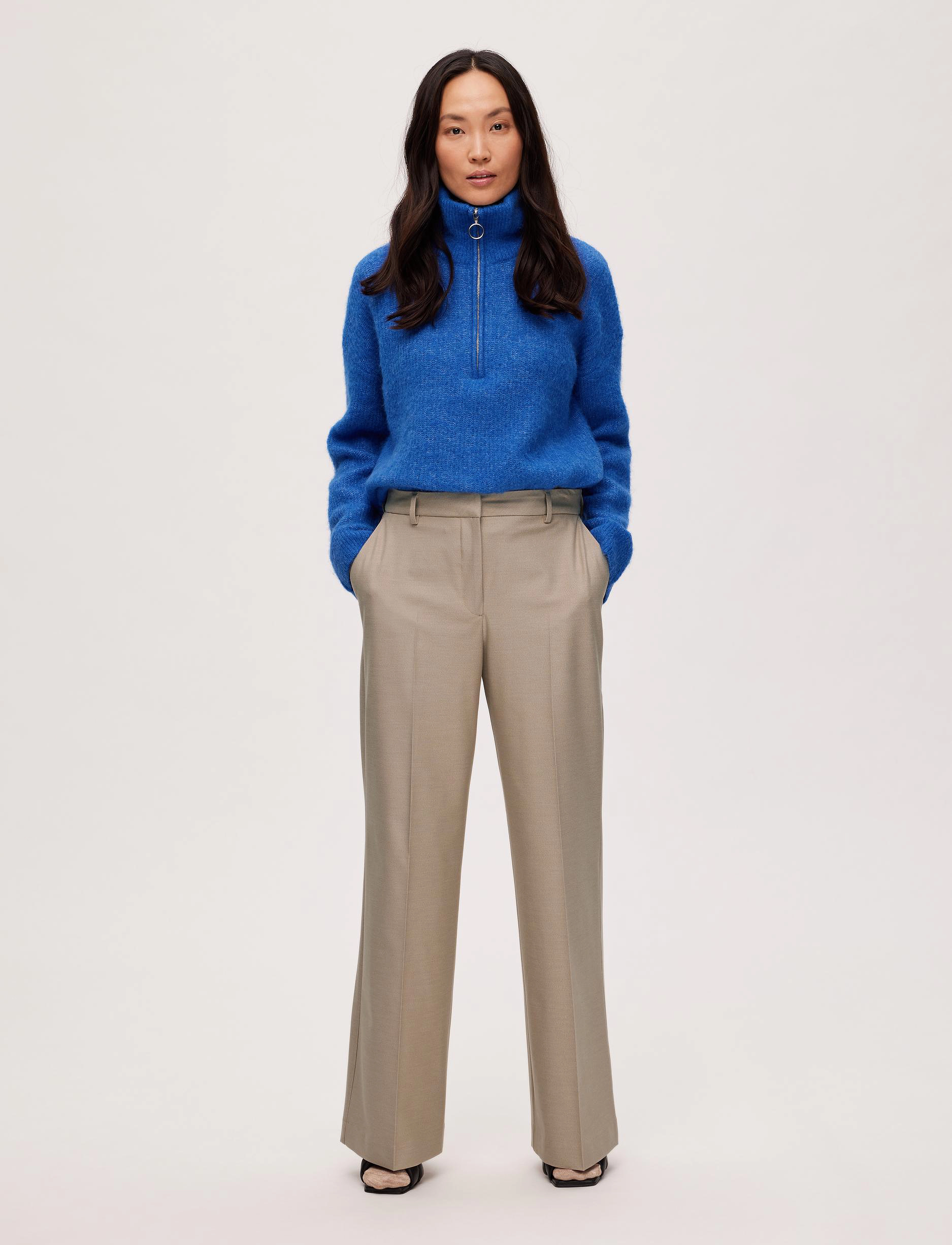 Selected - SLFELIANA HW WIDE PANT N - nomad - 4