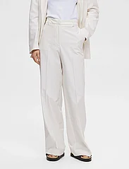 Selected Femme - SLFELIANA HW WIDE PANT N - lietišķā stila bikses - snow white - 1