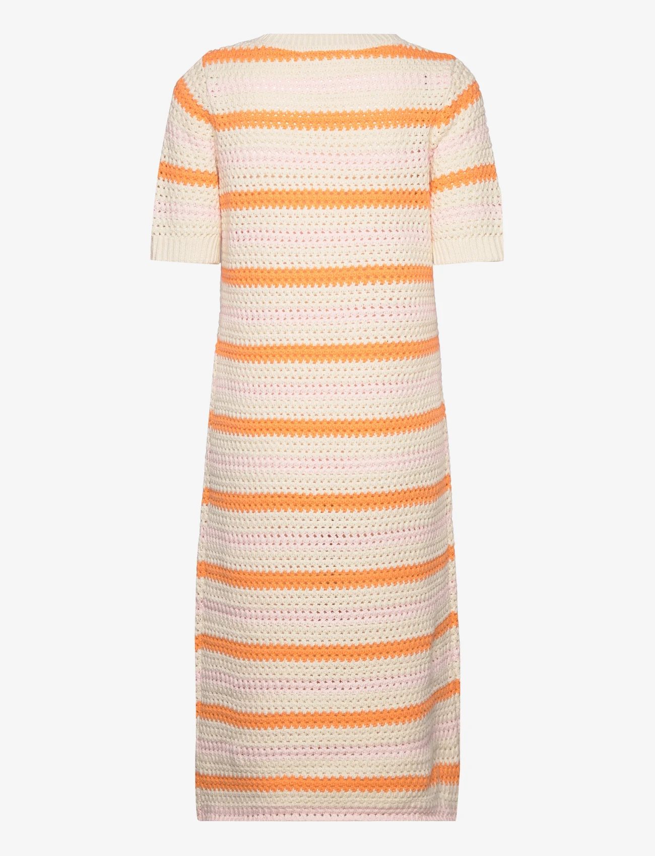 Selected Femme - SLFALBY SS LONG KNIT DRESS - adītas kleitas - birch - 1