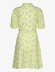 Selected Femme - SLFTERESA SS SHORT SHIRT DRESS B - vakarėlių drabužiai išparduotuvių kainomis - sharp green - 1