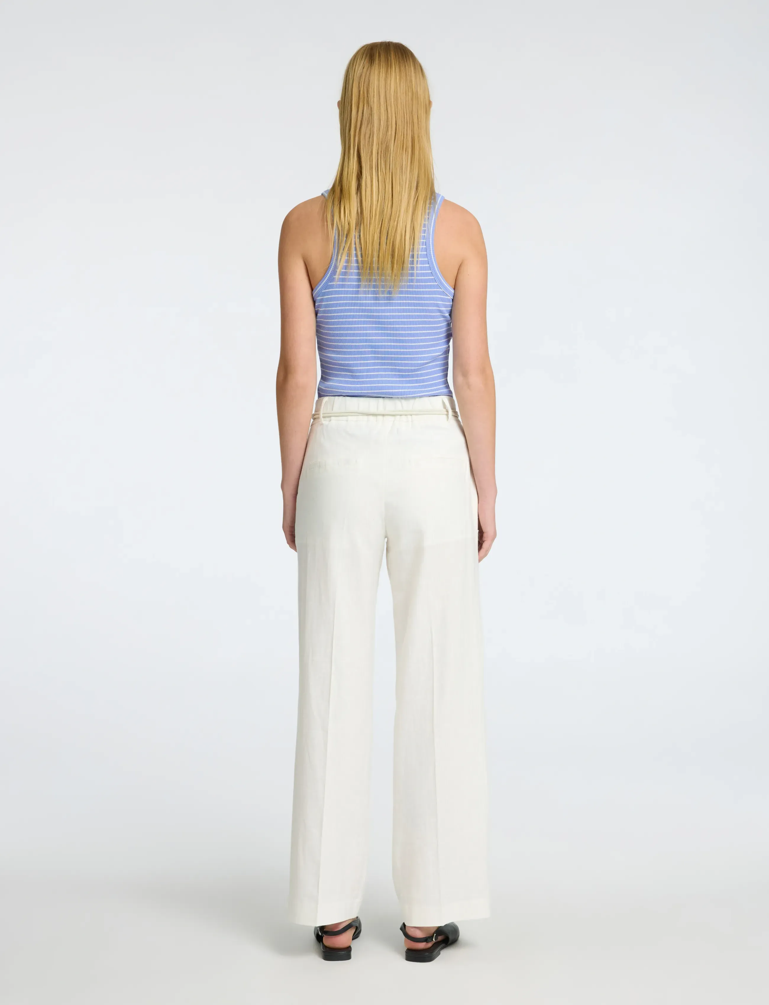 Selected - SLFANNA O-NECK STRIPED TANK TOP NOOS - hauts sans manches - cornflower blue - 2
