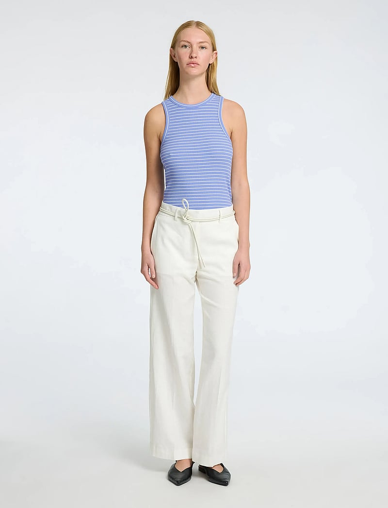 Selected - SLFANNA O-NECK STRIPED TANK TOP NOOS - tanktops - cornflower blue - 3