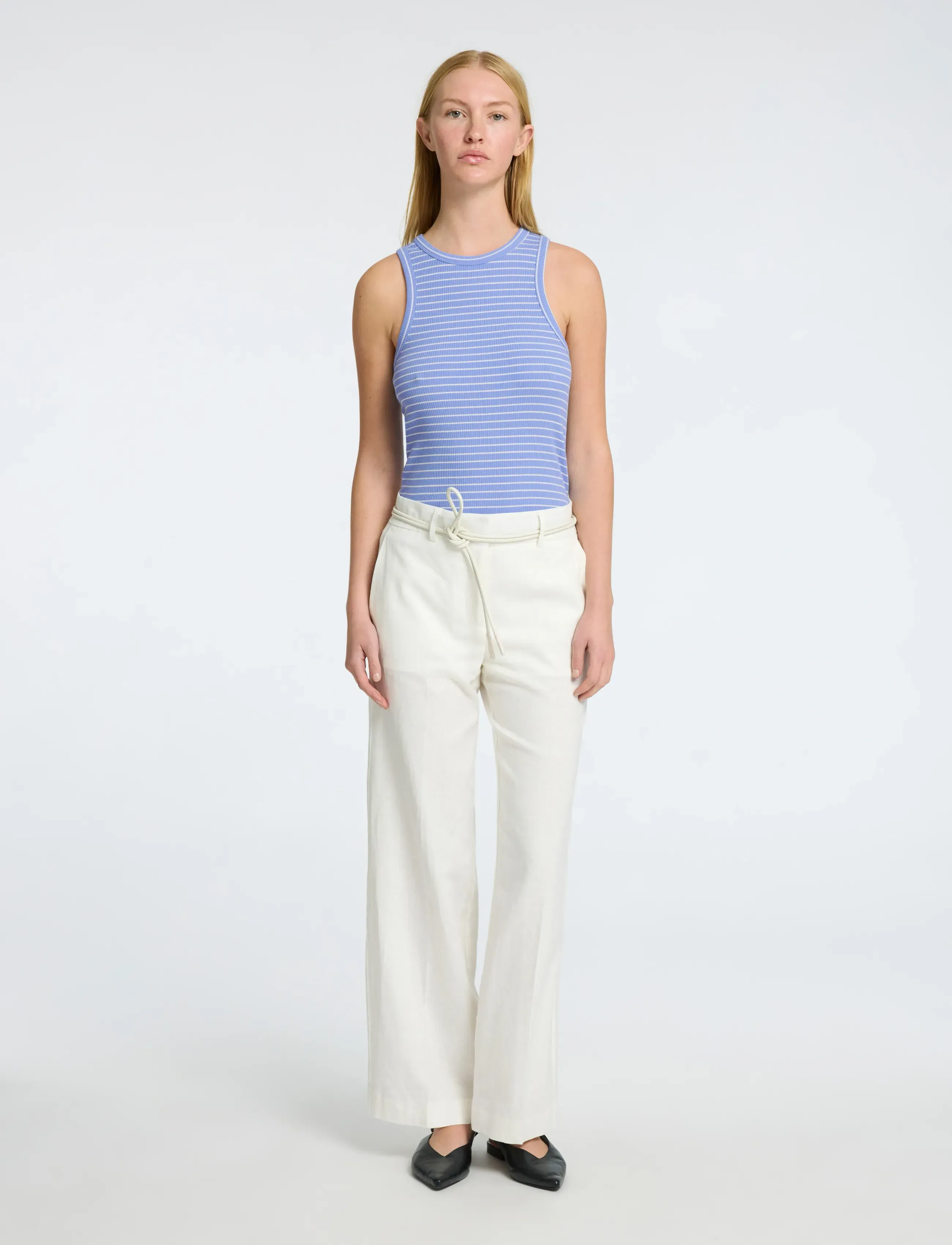 Selected - SLFANNA O-NECK STRIPED TANK TOP NOOS - hauts sans manches - cornflower blue - 3