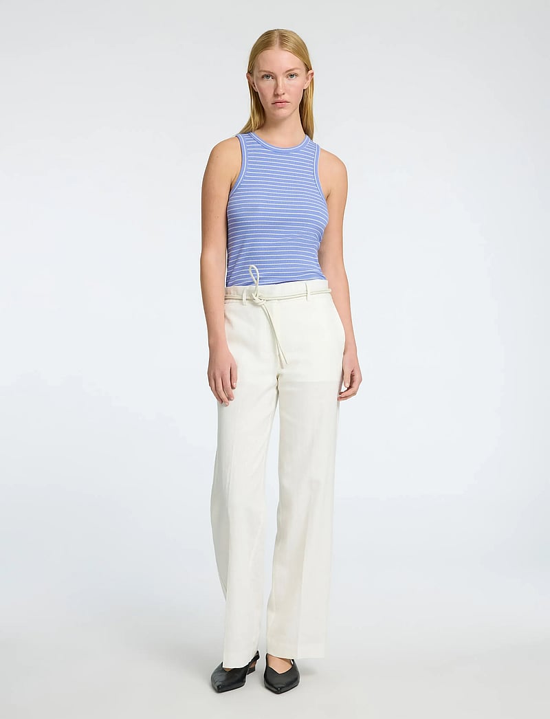 Selected - SLFANNA O-NECK STRIPED TANK TOP NOOS - tanktops - cornflower blue - 4