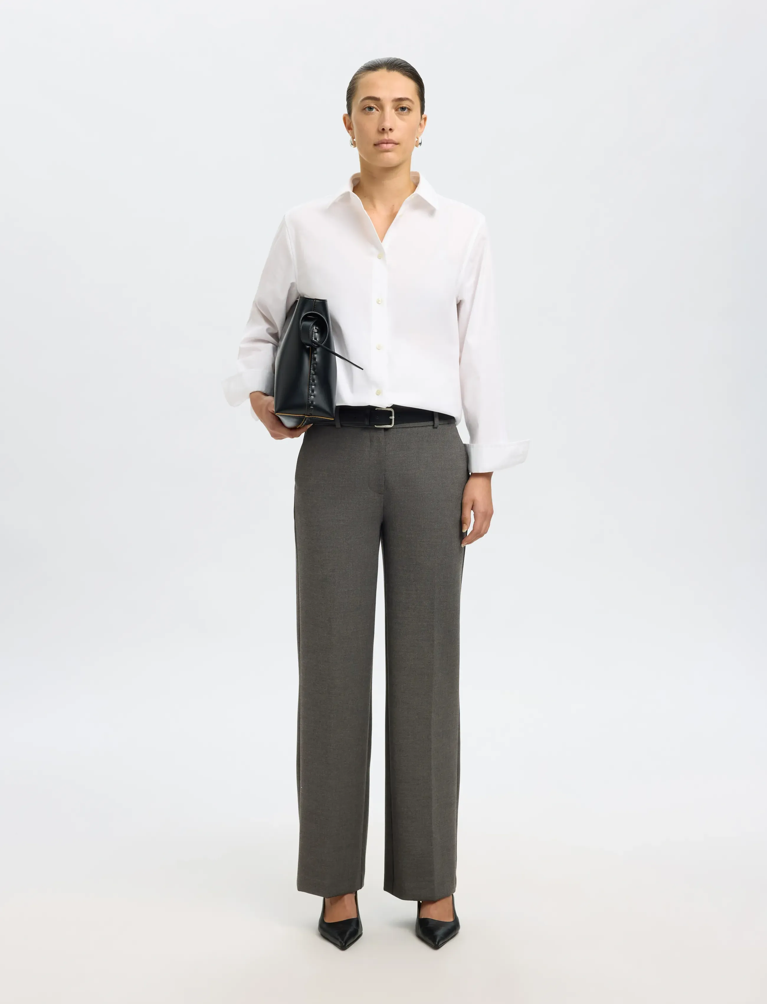 Slfrita Mw Wide Pant Dgm N Noos