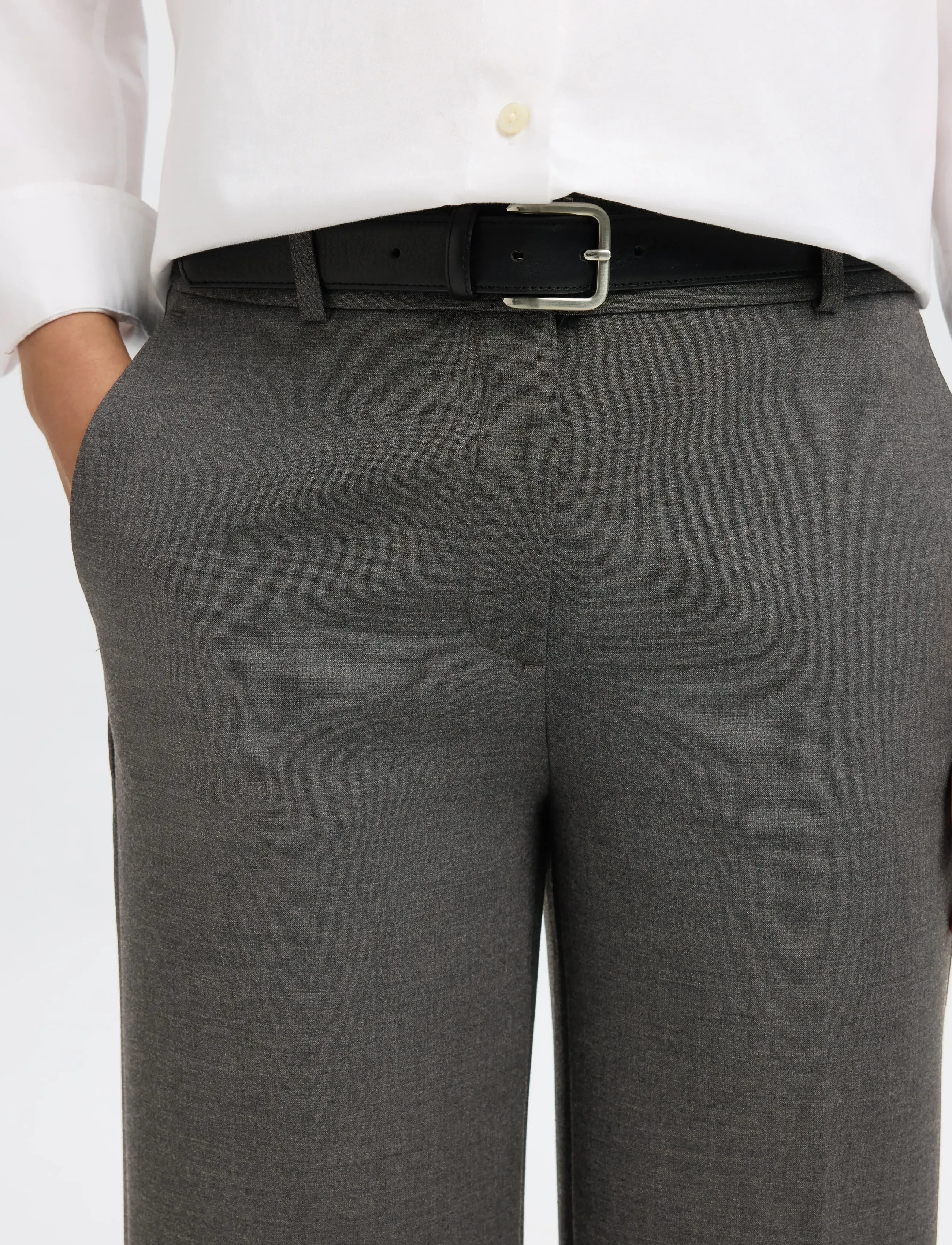 SELECTED Slfrita Mw Wide Pant Dgm N Noos kostymbyxor dam – bild 5