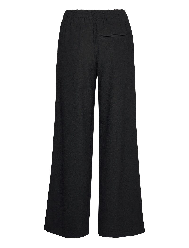 Selected - SLFTINNI-RELAXED MW WIDE PANT N NOOS - hosen mit weitem bein - black - 2
