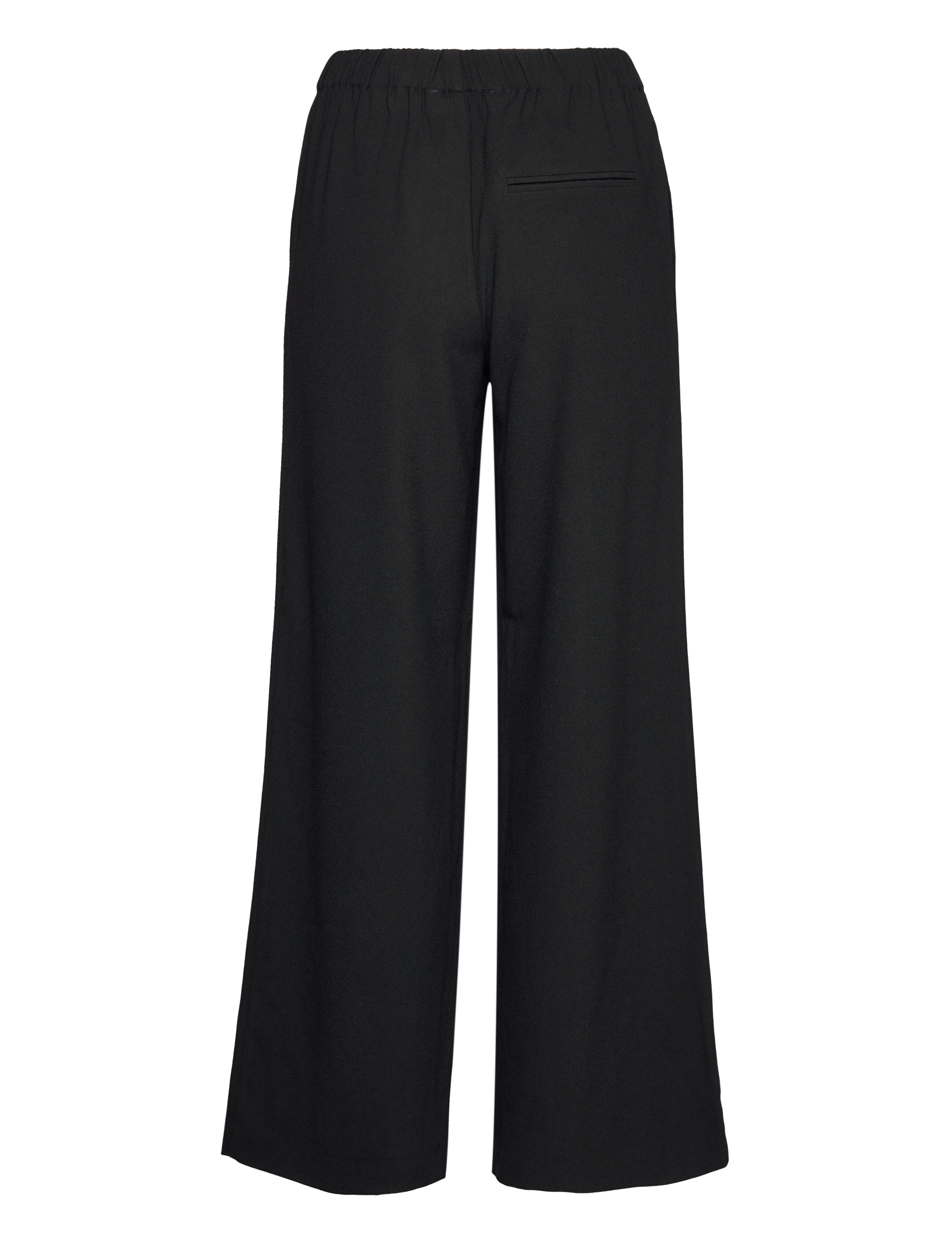 Selected - SLFTINNI-RELAXED MW WIDE PANT N NOOS - hosen mit weitem bein - black - 2
