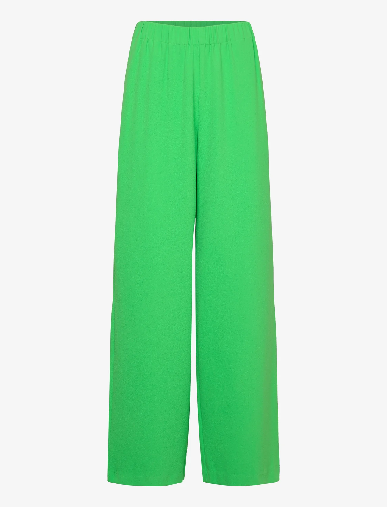 Selected Femme - SLFTINNI-RELAXED MW WIDE PANT N NOOS - leveälahkeiset housut - classic green - 0