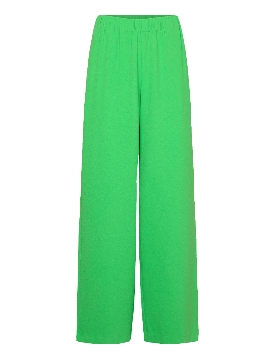 Selected - SLFTINNI-RELAXED MW WIDE PANT N NOOS - hosen mit weitem bein - classic green - 1