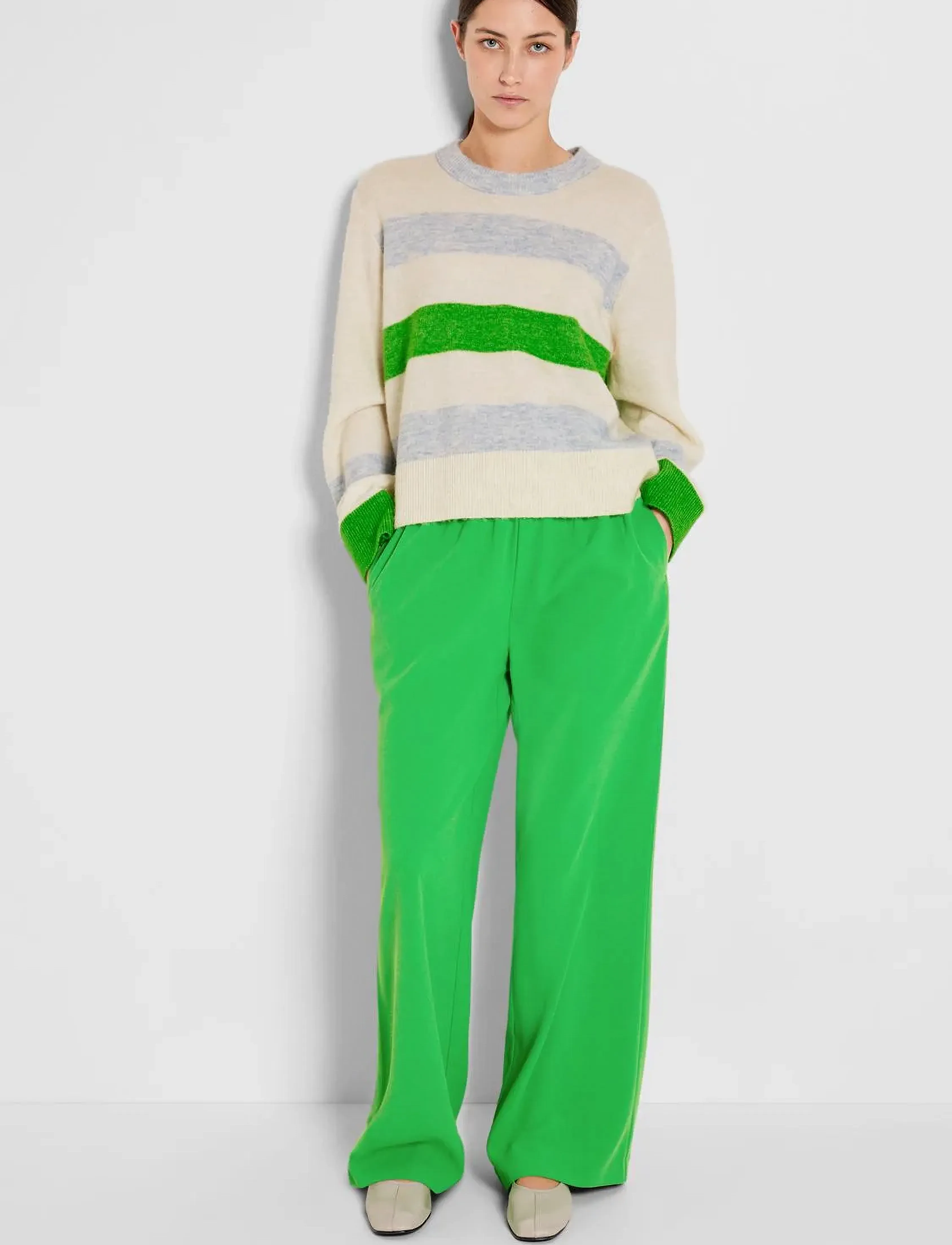 SELECTED Slftinni-Relaxed Mw Wide Pant N Noos byxor dam – bild 5