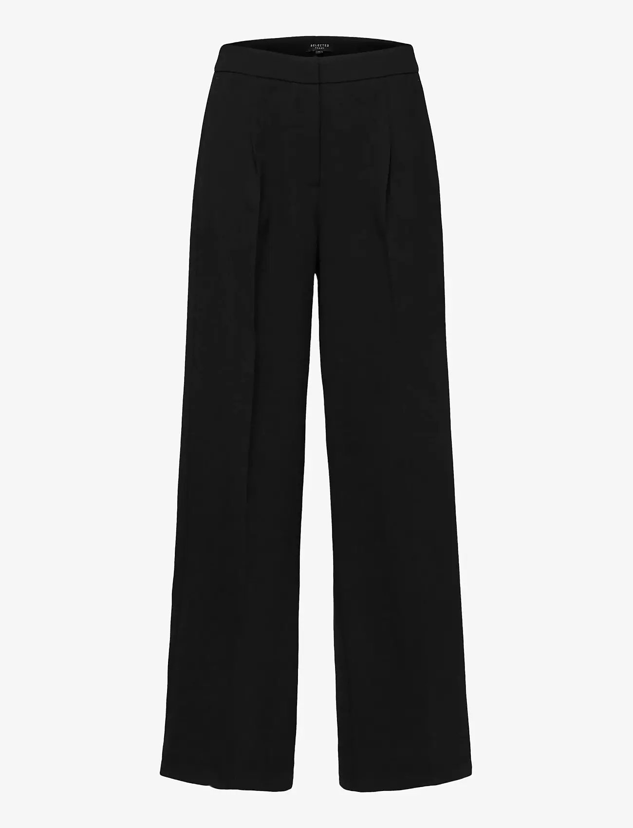 Selected - SLFTINNI MW WIDE PANT N NOOS - formell - black - 1