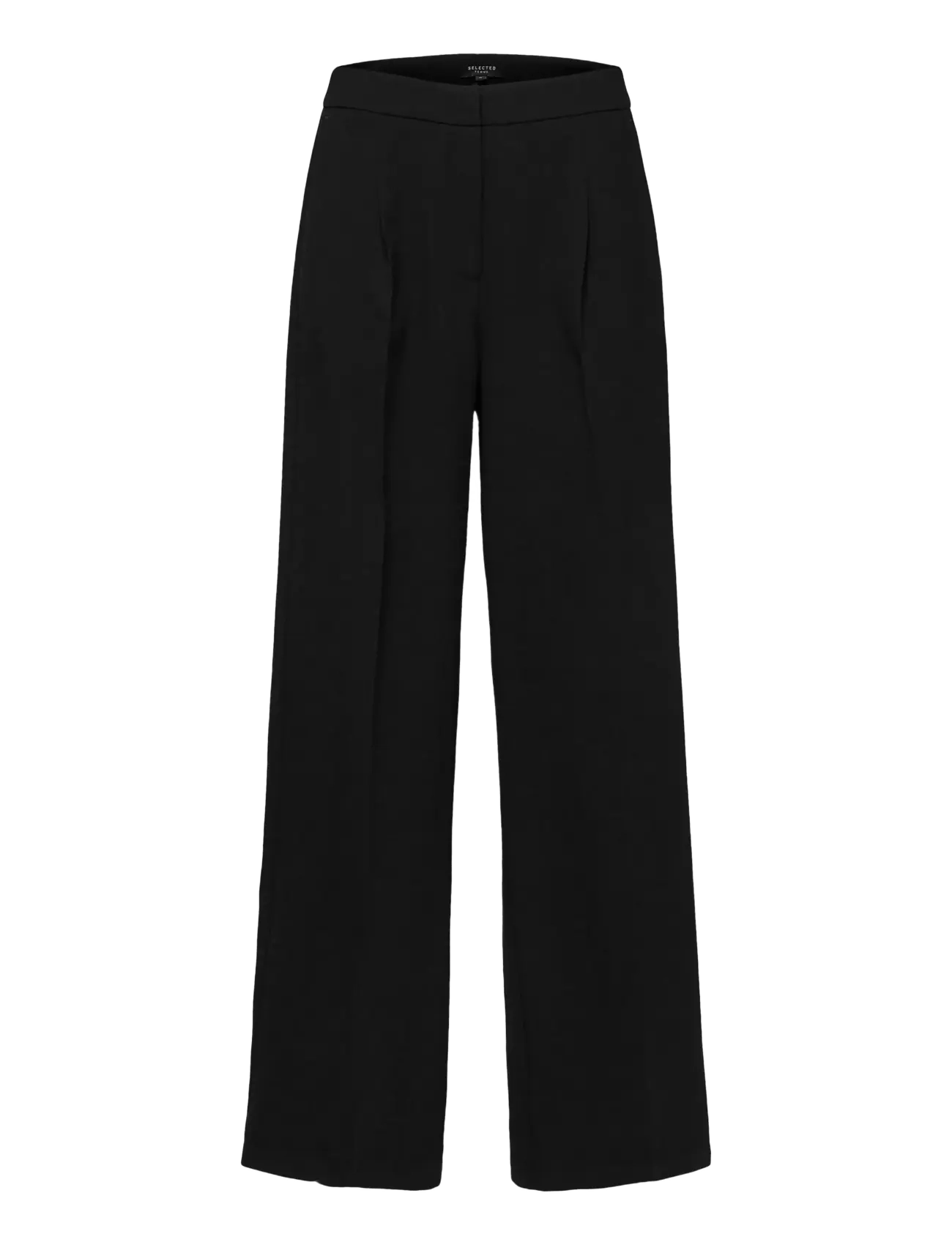 Selected SLFTINNI MW WIDE PANT N NOOS - Habitbukser - BLACK / black