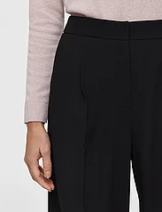 Selected Femme - SLFTINNI MW WIDE PANT N NOOS - tailored trousers - black - 5