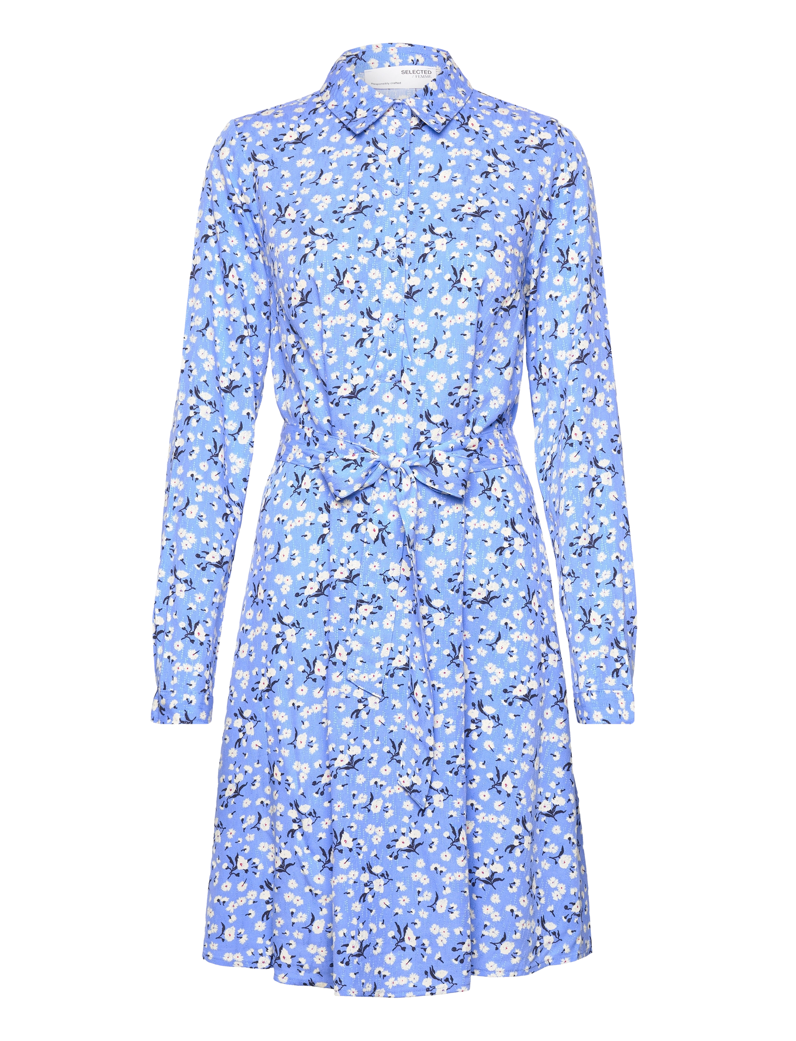 Selected SLFEVIG LS SHORT DRESS D2 - Skjortekjoler - ULTRAMARINE / blue